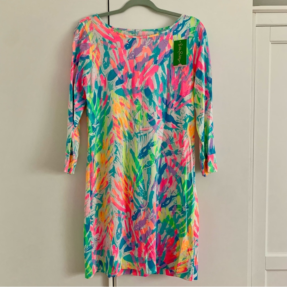 Lilly Pulitzer Sparkling Sands Marlowe dress size M Neon (brand new with tags)